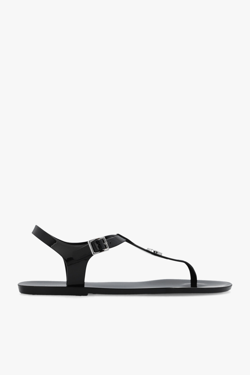 Michael kors black sale and white sandals